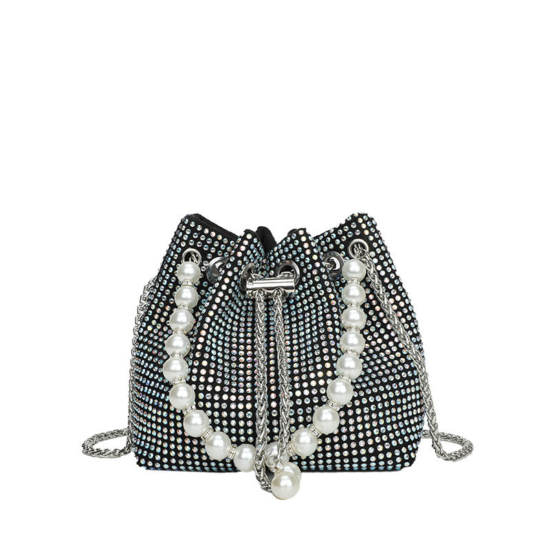 Good-looking Light Luxury Diamond Pearl Lucky Handbags