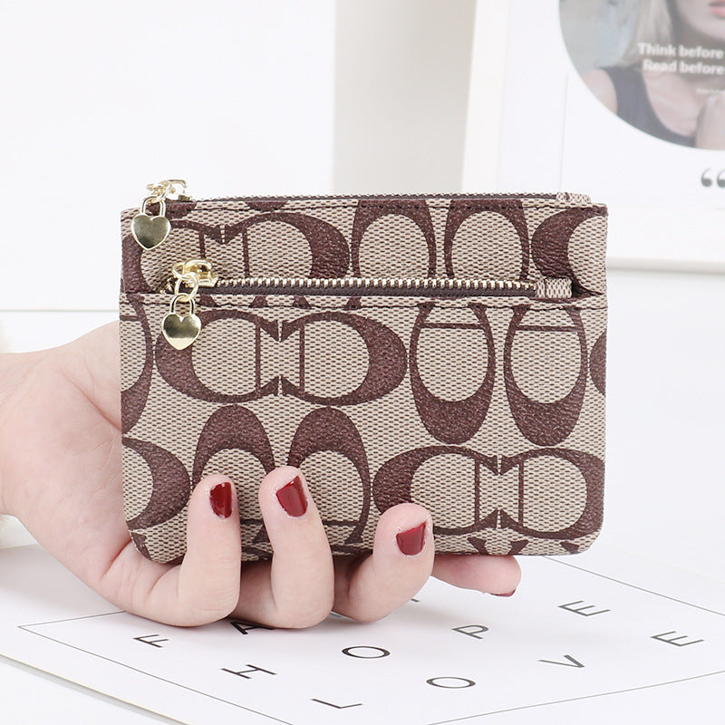Beautiful Women's Zipper Clutch Mini Short Coin Purses