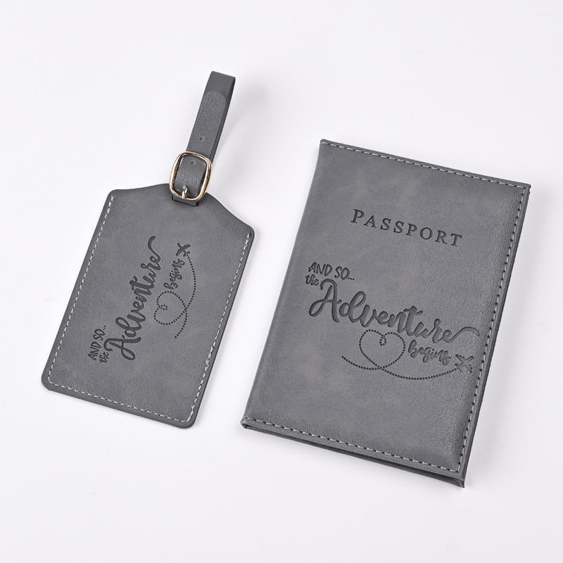 Brave Adventure Passport Cover Tag Ticket Card Holder