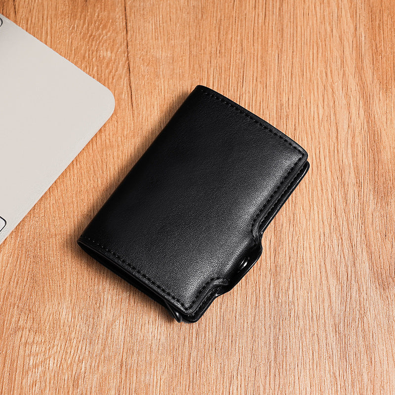 Automatic Pop-up Metal Credit Box Foldable Card Holder