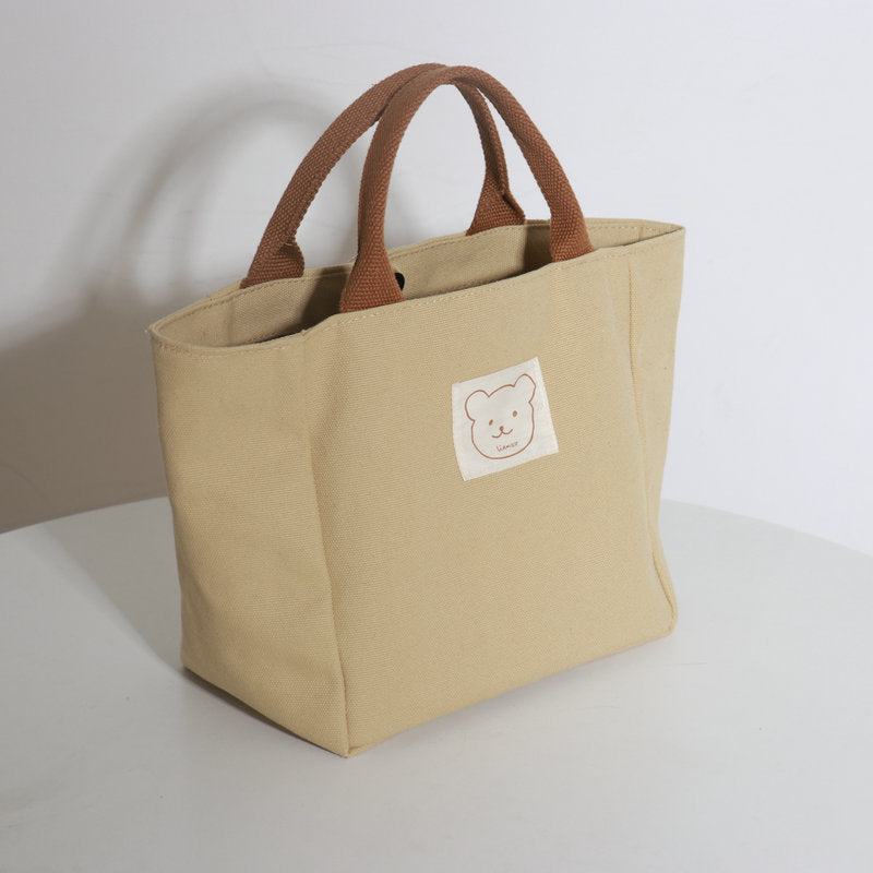 Heat Preservation Lunch Box Canvas Thickened Handbags