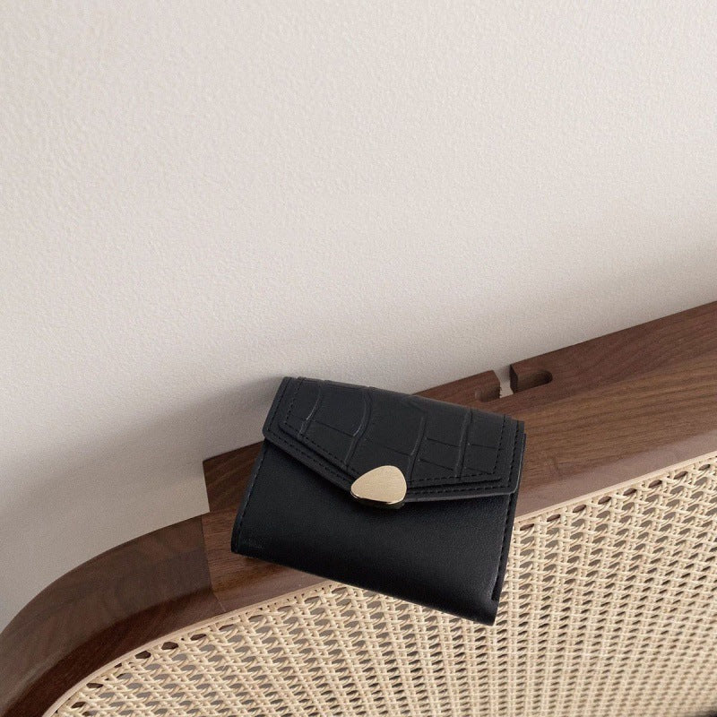 Women's About Portable Mini Short Zipper Snap Ladies Wallets