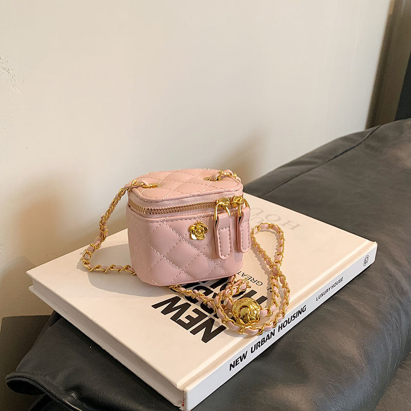 Women's & Children's & Golden Ball Camellia Mini Chic Crossbody Bags
