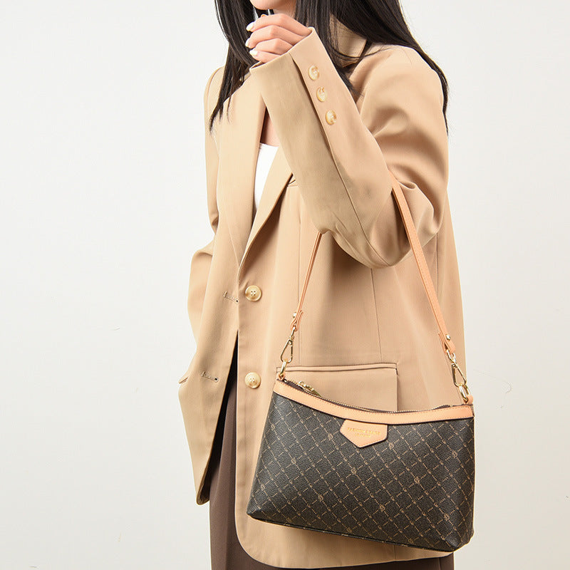Women's Niche High-grade Printed Fashion Pouches Underarm Bags