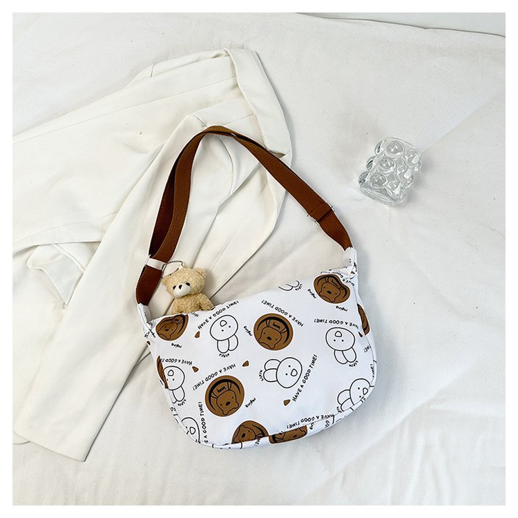 Women's Capacity Dumpling Retro Nylon For Class Crossbody Bags