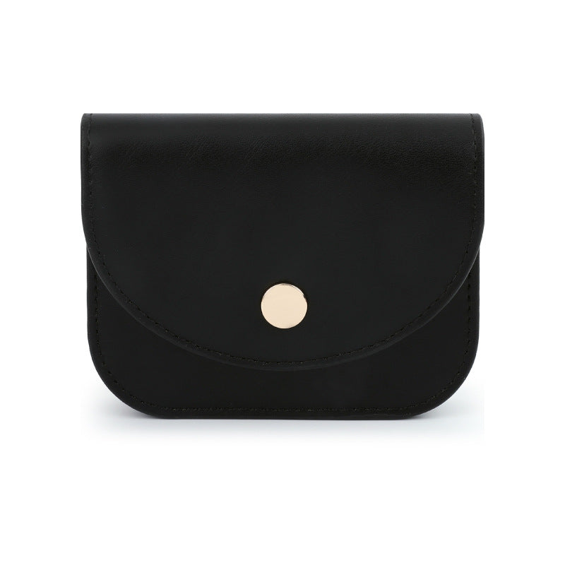 Women's Korean Style Niche Solid Color Sweet Card Holder