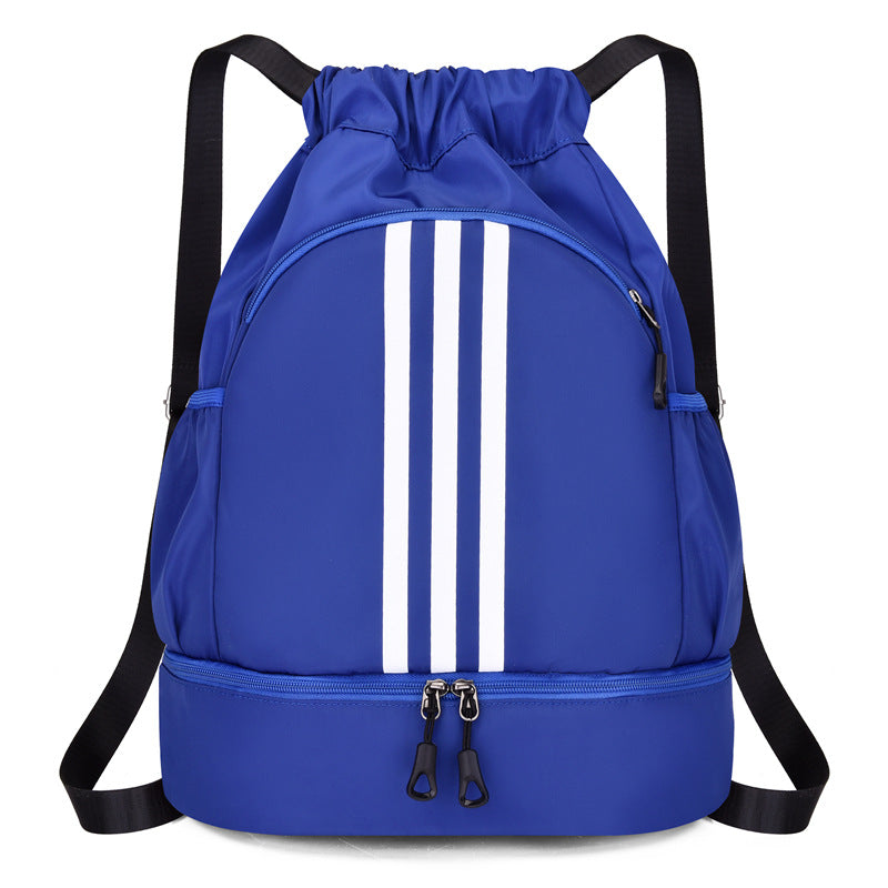 Versatile Classic Fashion Striped Drawstring Leisure Backpacks