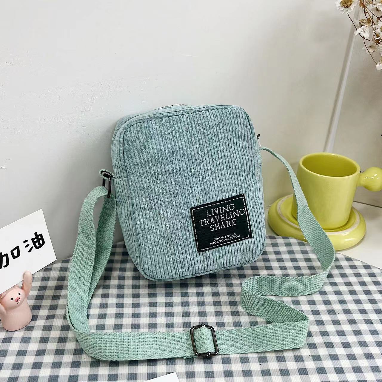Women's Corduroy Retro Easy Matching Mini Cloth Crossbody Bags