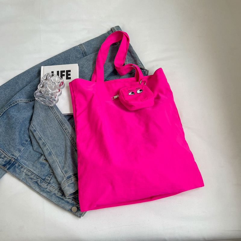 Personalized Monster Foldable Storage Embroidered Color Shoulder Bags