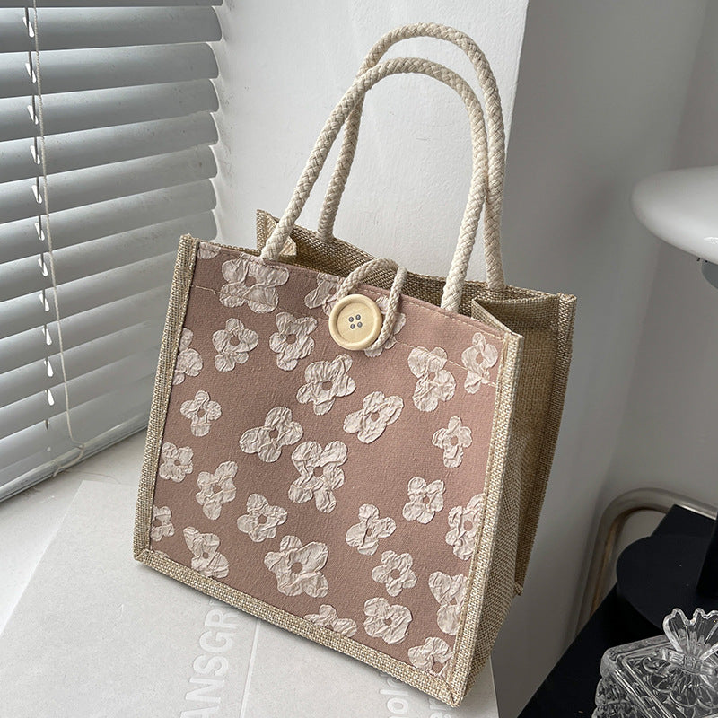 Women's Portable Lunch Box Outing Mummy Hand Handbags