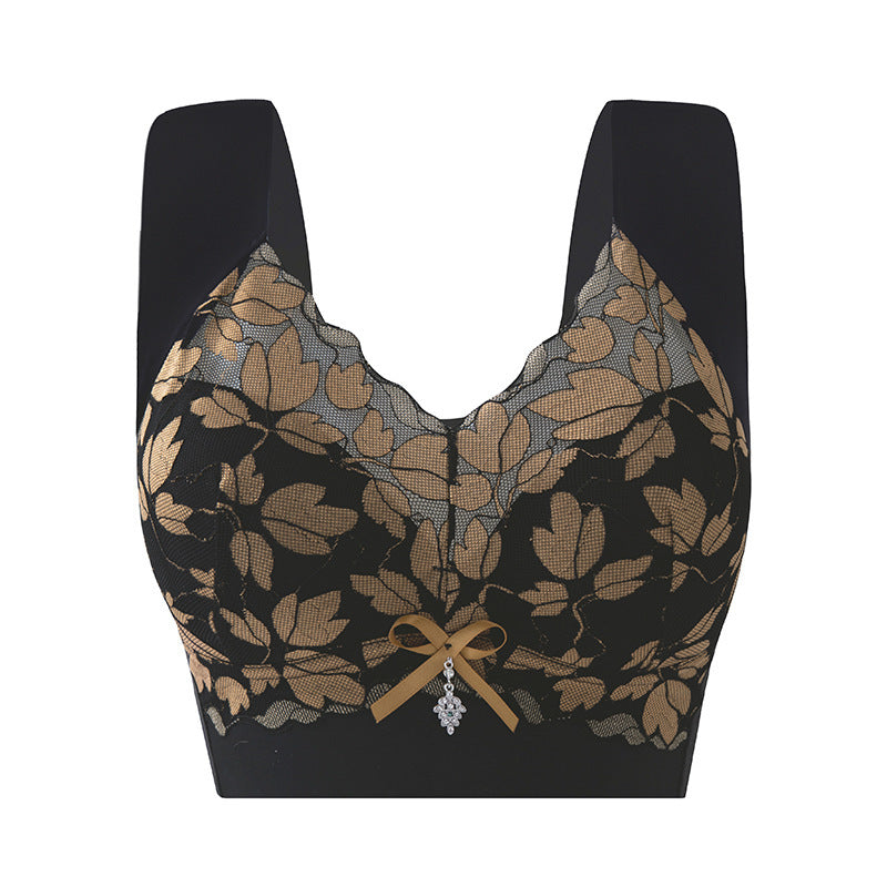Women's Push-up Wireless Seamless Adjusting Upper Support Everyday Bras