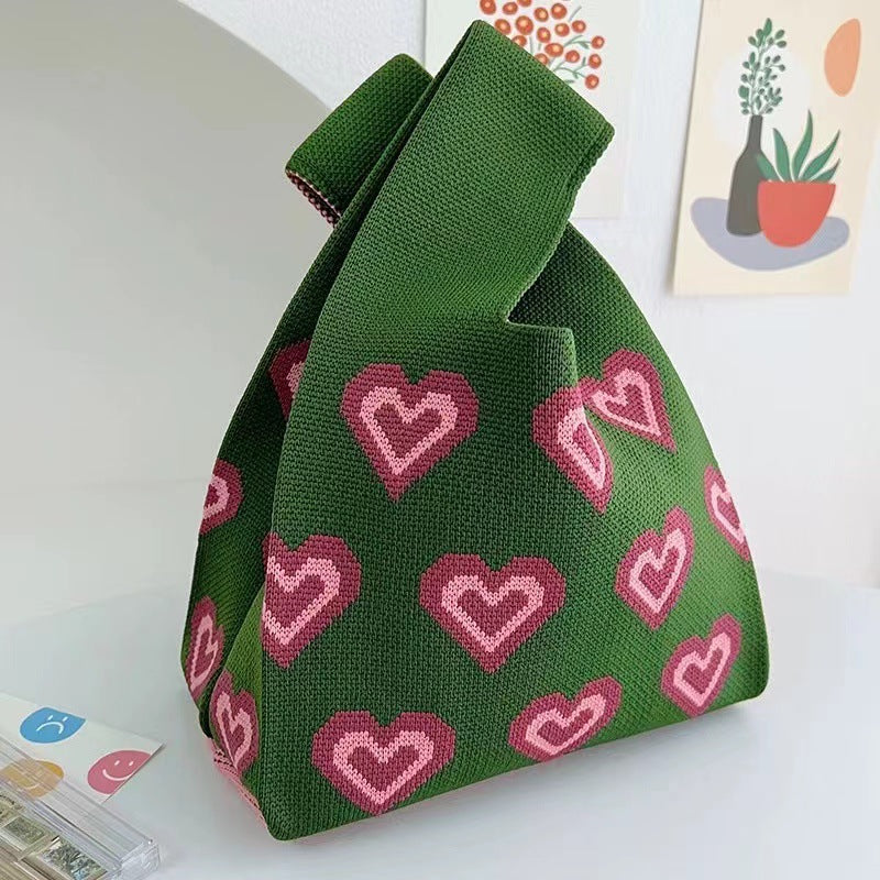 Women's Wool Version Hand Carrying Box Handbags