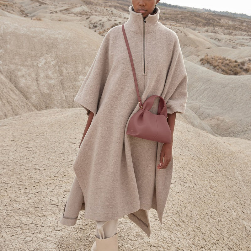 Women's French Niche Cloud Cowhide Dumpling Shoulder Bags