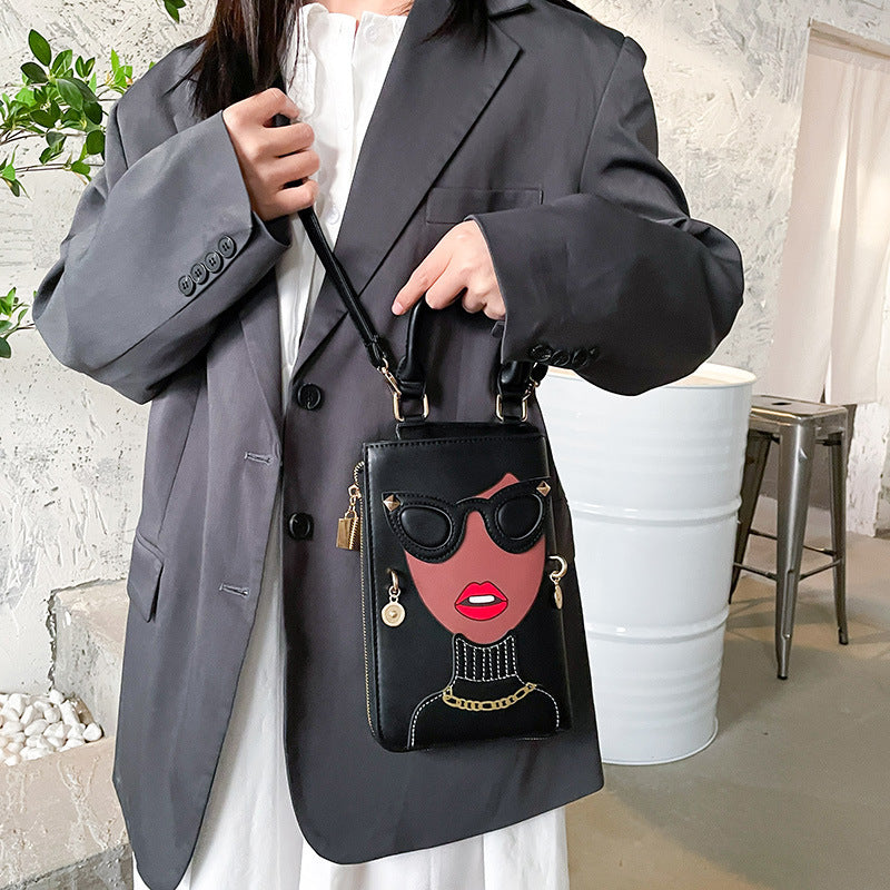 Women's Fashion Creative Spoof Fun Beauty Expression Crossbody Bags