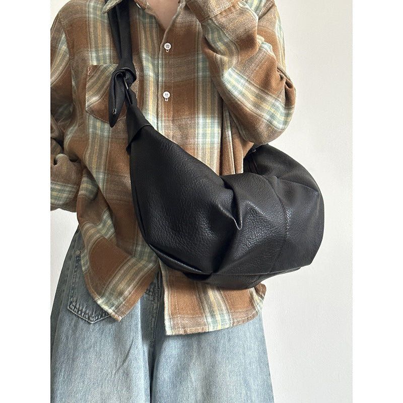 Pleated Dumpling Idle Commute Can Be Shoulder Bags