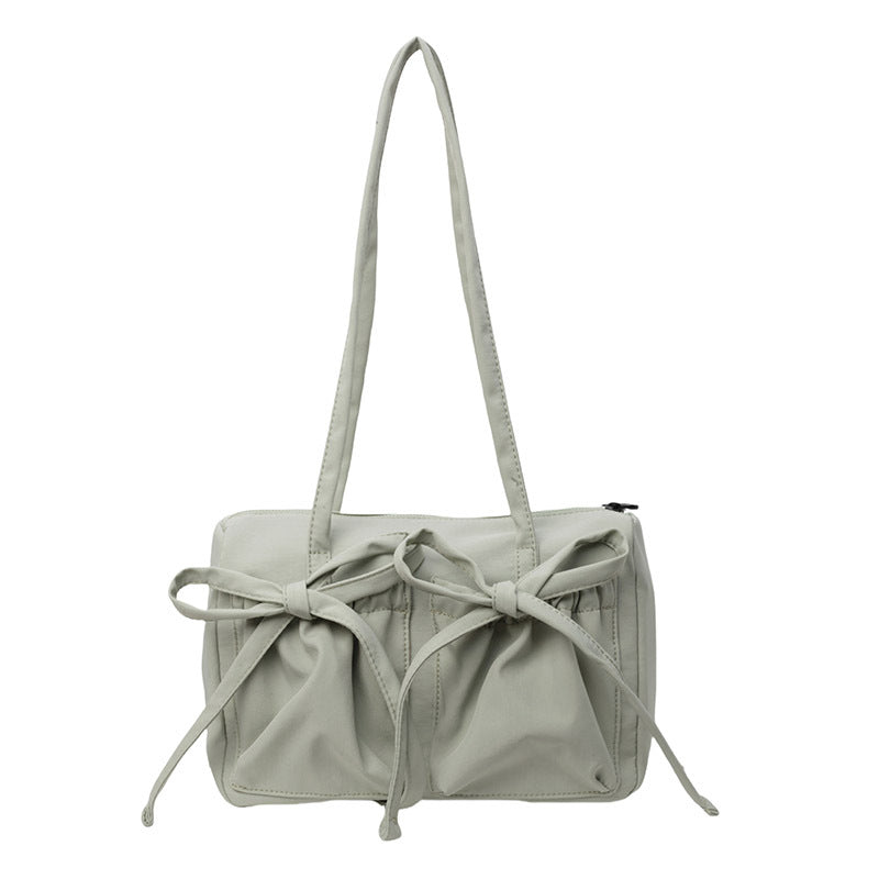Women's Large Capacity Simple Solid Color Commute Shoulder Bags