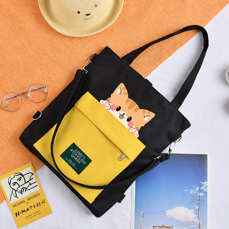 Innovative Canvas Large Capacity Class Hand Shoulder Bags