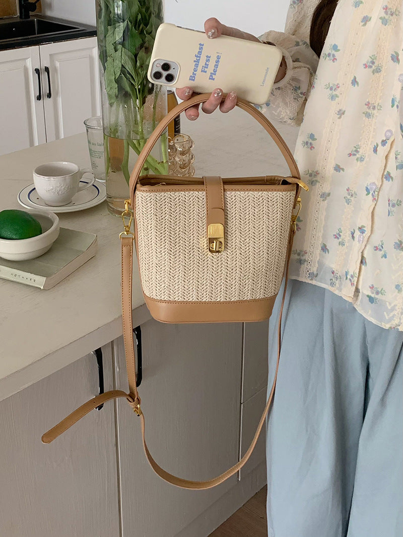 Women's Weaving Straw Woven Vacation Style Fashion Handbags