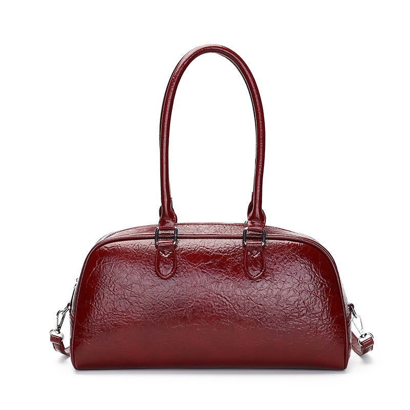 Women's Soft Leather Pillow Versatile Fashion Underarm Shoulder Bags