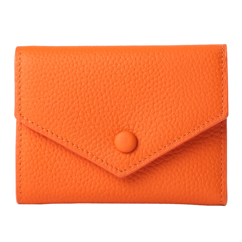 Women's Genuine Leather One-piece Advanced Sense Ladies Wallets