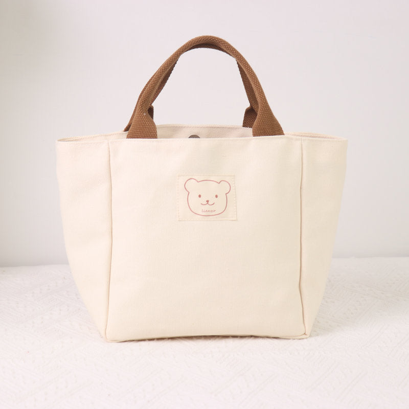 Heat Preservation Lunch Box Canvas Thickened Handbags