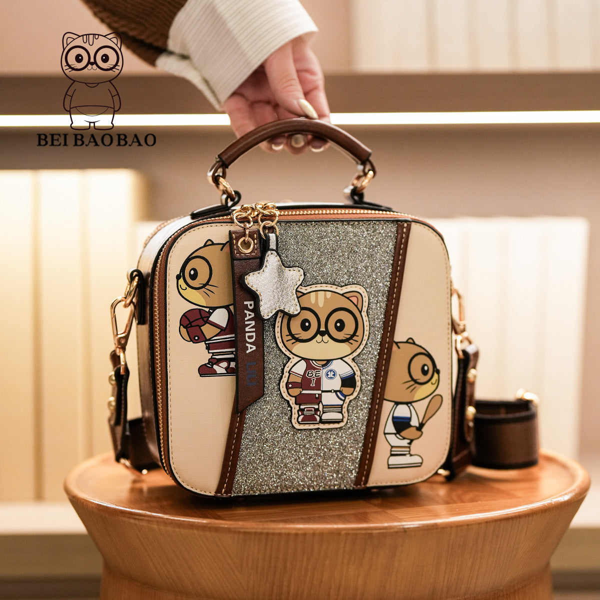 Source Cartoon Cute Portable Box Western Bags