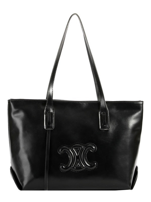 Women's Fashion Simple Texture Commuter Large Bags