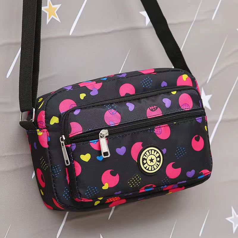 Women's Mother Oxford Cloth Flower Versatile Canvas Crossbody Bags