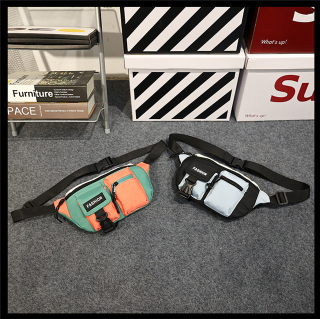 Casual Men's Fashion Trendy Personality Boys Men's Chest Bags