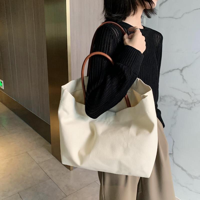 Women's Korean Style Large Capacity Idle Hand Shopping About Artistic Shoulder Bags
