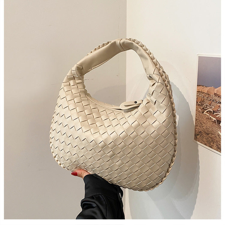 Women's French Texture Woven Elegant Underarm Niche Bags