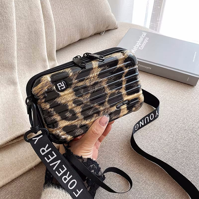 Women's Hard Mini Toiletry Storage Box Dinner Makeup Bag