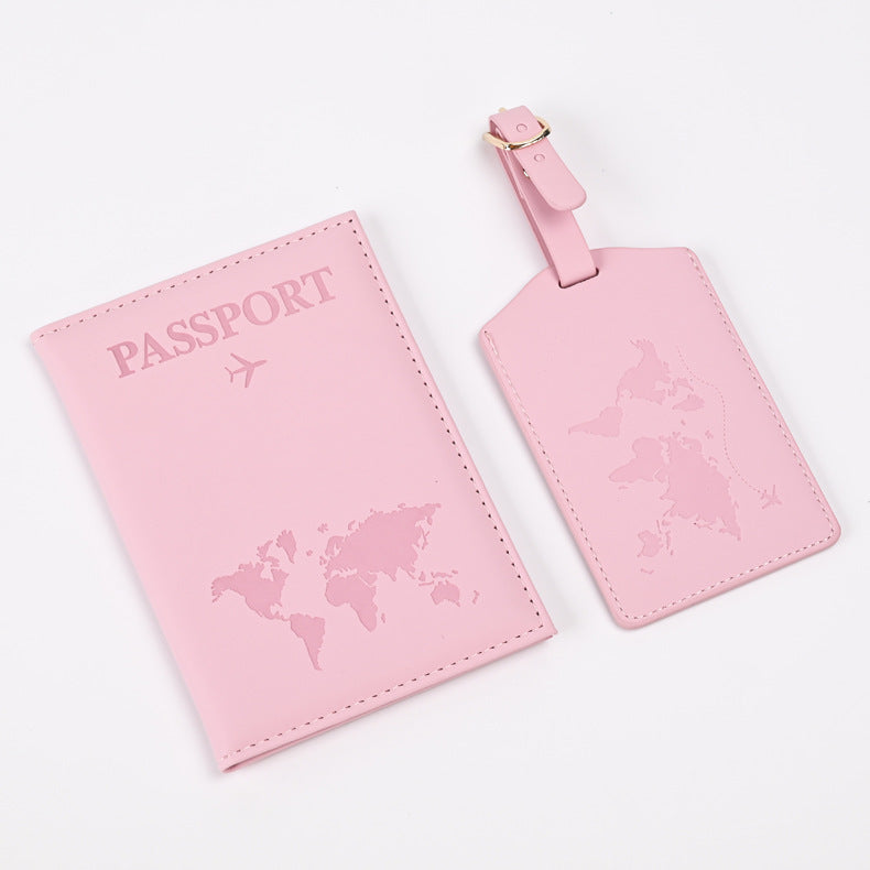 Changing Map Style Passport Cover Tag Card Holder