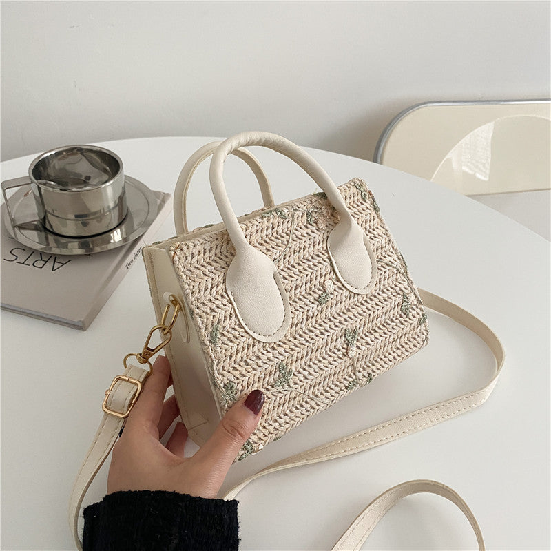 Summer Straw Woven Trendy Style Fresh Shoulder Bags