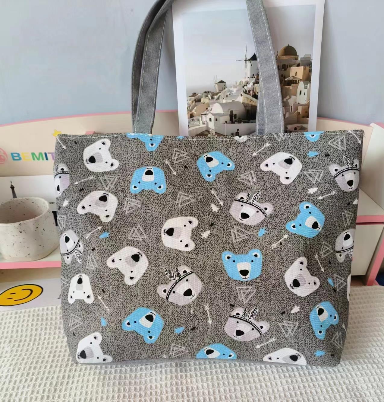 Women's Classy Canvas Large Capacity Printed Shoulder Bags
