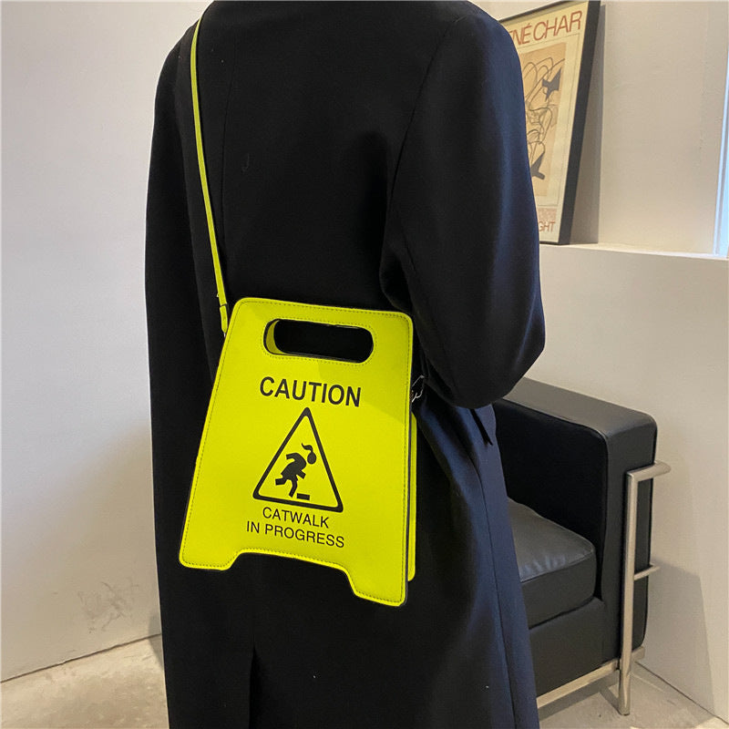 Fashion Creative Spoof Personality Stop Sign Bags