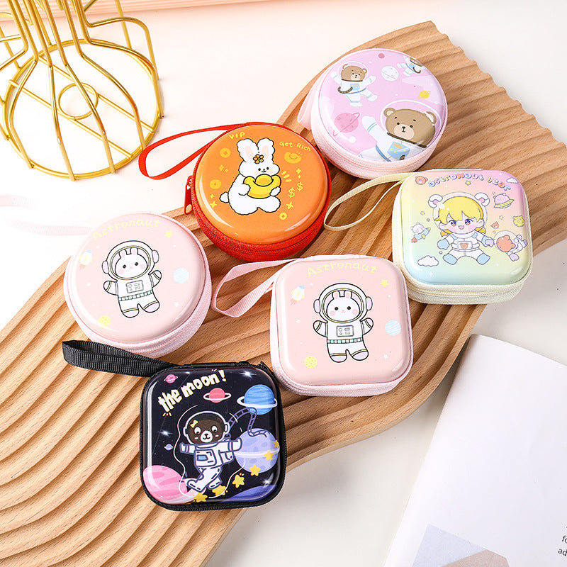 Astronaut Change Storage Headset Cable Portable Coin Purses