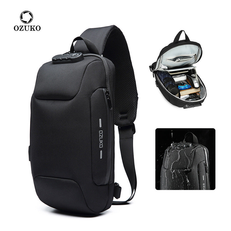 Classic Classy Men's Fashion Tactics Waterproof Men's Chest Bags