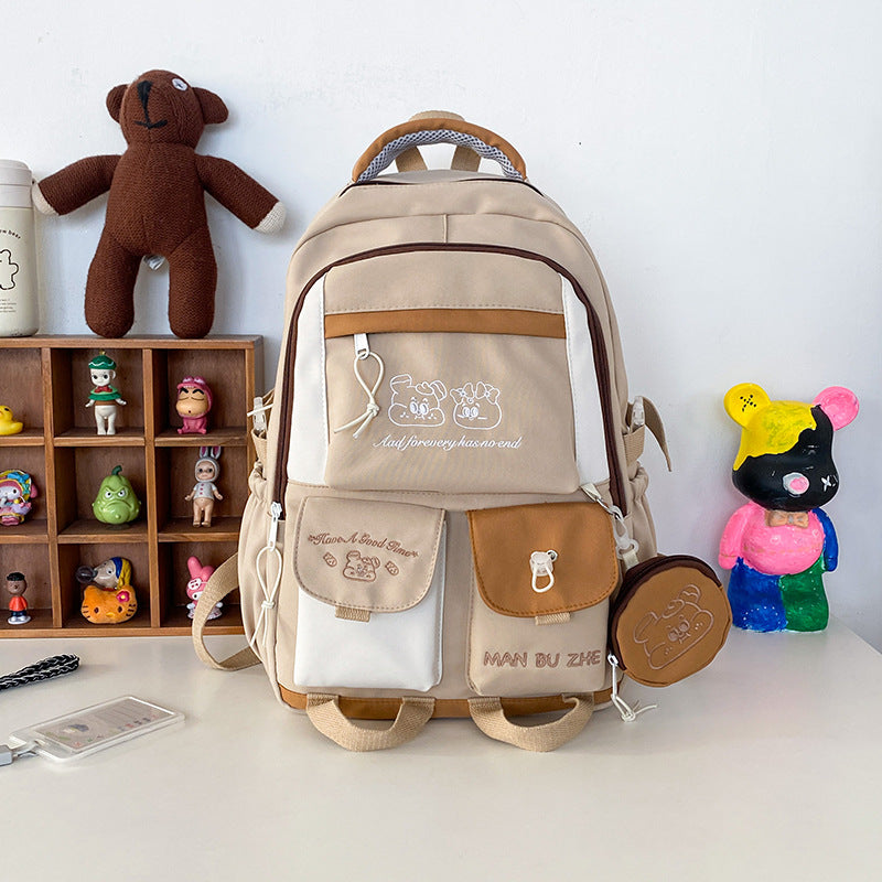 Junior's Large Capacity Korean Preppy Style Backpacks