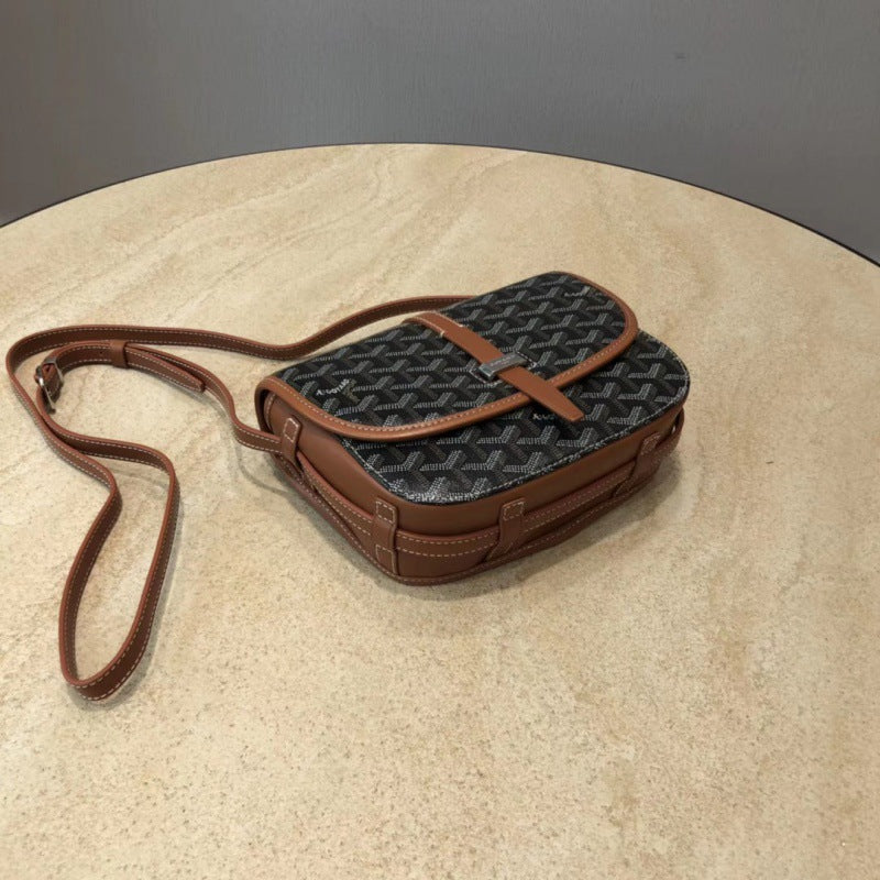 Trendy Elegant Classic Saddle Dog Teeth Bags
