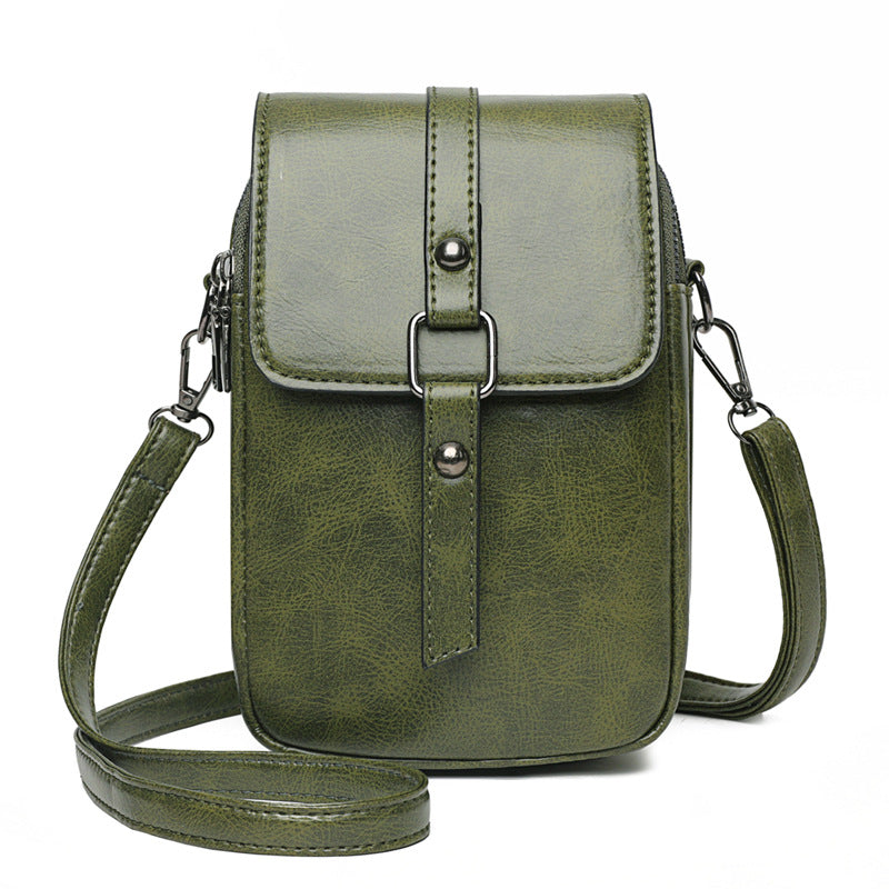 Women's Soft Leather Textured Simple Fashion Trendy And Small Square Bags