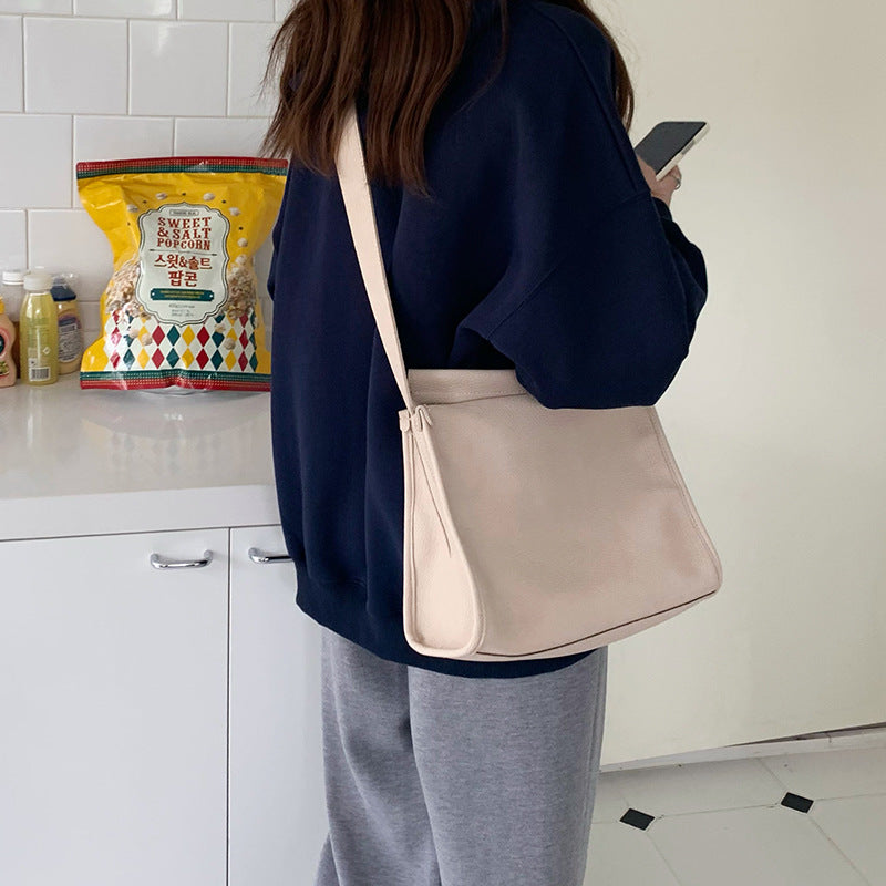 Women's Soft Leather Commuter Large Capacity Crossbody Bags