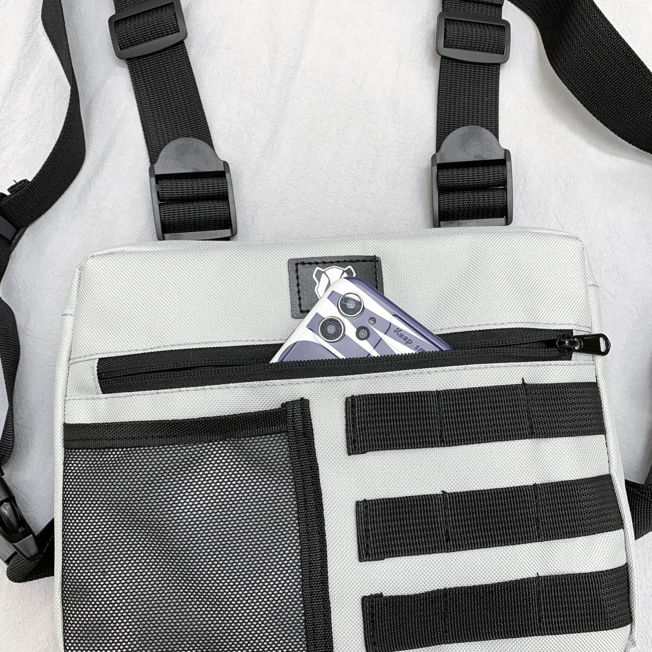 Kong Style Trendy Street Working Leisure Running Men's Chest Bags
