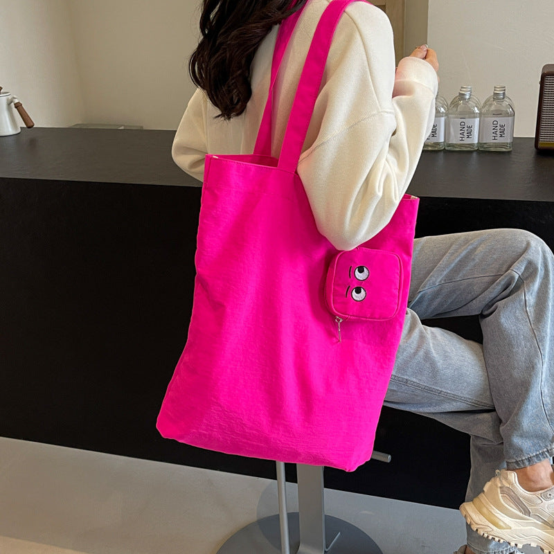 Personalized Monster Foldable Storage Embroidered Color Shoulder Bags