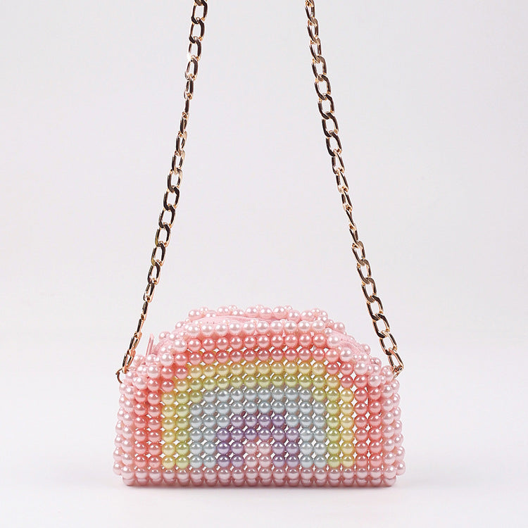 Earphone Chain Beaded Handmade Stylish Textured Crossbody Bags