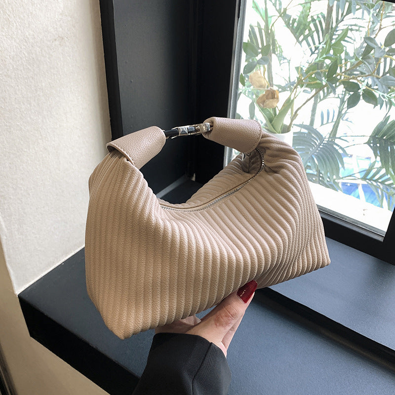 Women's Niche Fashion Portable High-grade Plaid Underarm Shoulder Bags