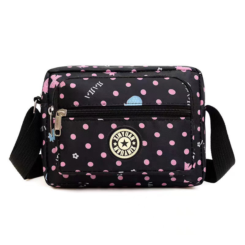 Women's Oxford Stall Large Capacity Leisure Flower Crossbody Bags