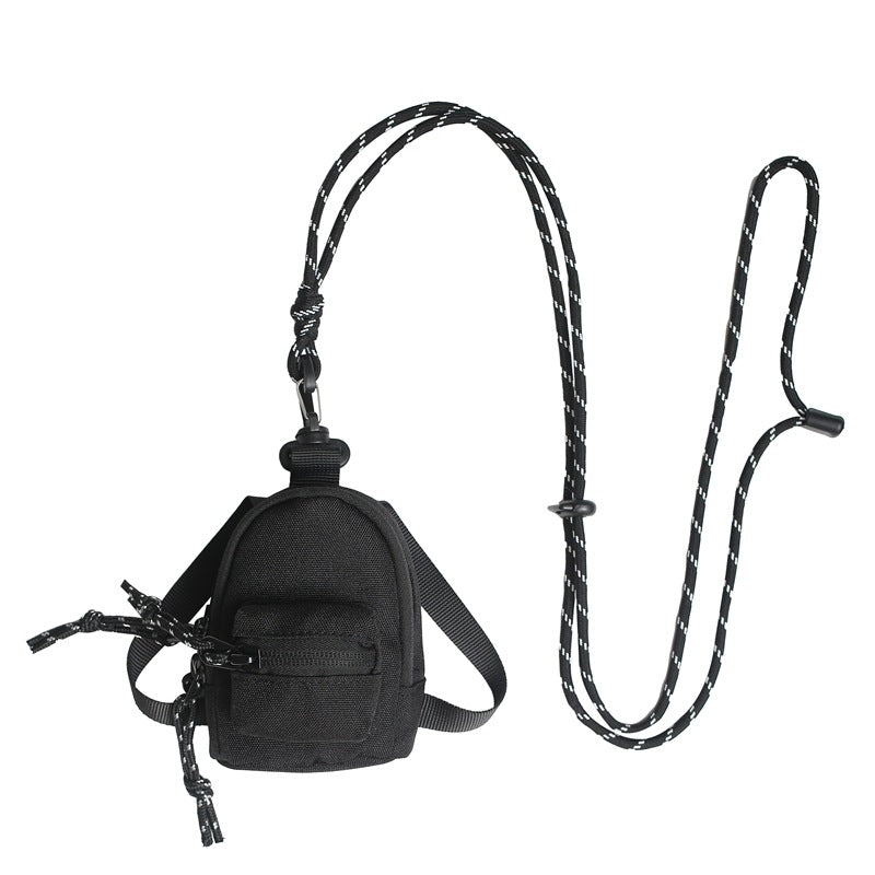 Men's Mini Earphone Bum Hip Hop Crossbody Bags