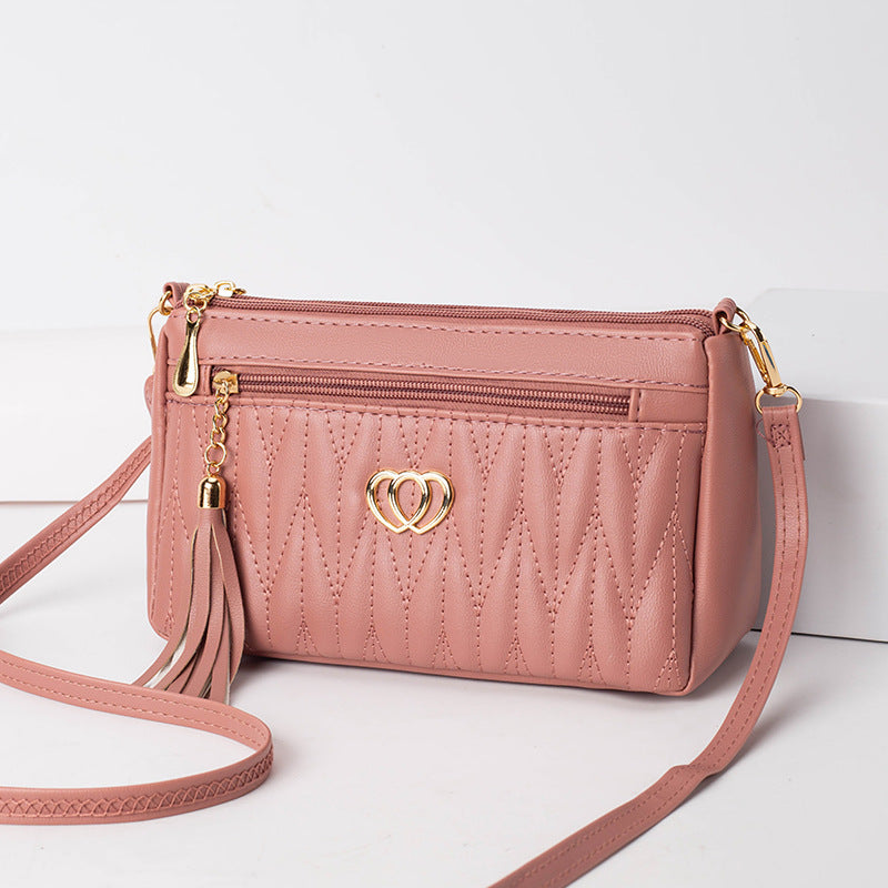 Women's Mom High-grade Mini Niche Tassel Soft Crossbody Bags