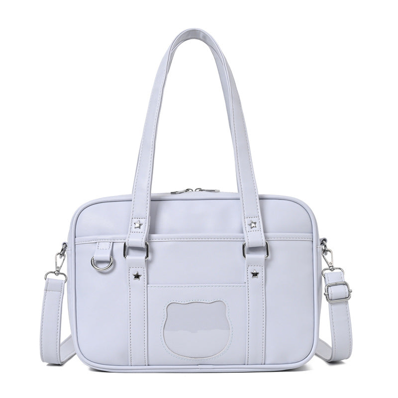 Women's Heart Uniform Style College Commuter Anime Secondary Shoulder Bags